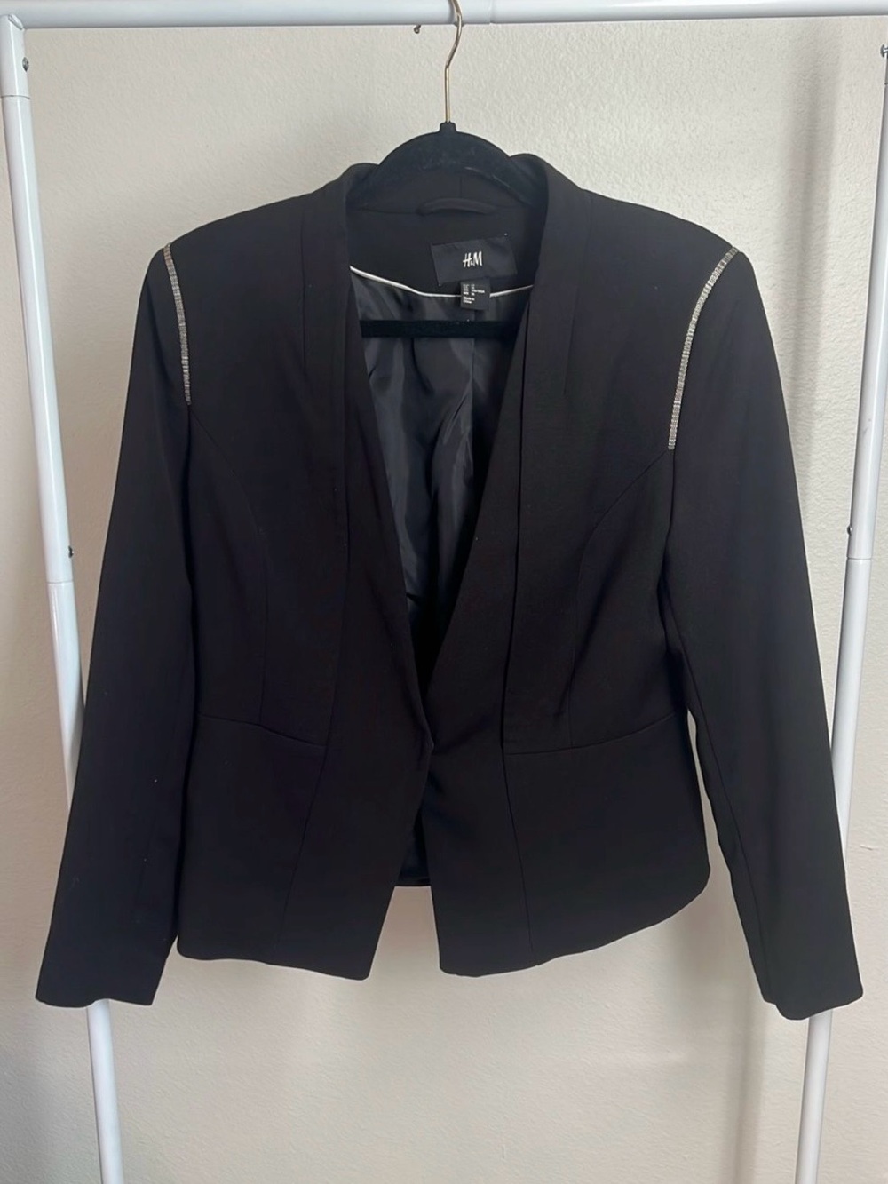 H&M Black Blazer with Silver Trimmings